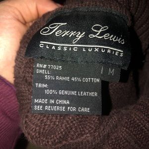 Size Medium Leather Padded Sweater for Sale